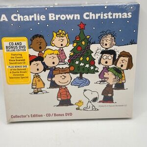 NEW A Charlie Brown Christmas CD Bonus DVD Deluxe Edition Vince Guaraldi Peanuts